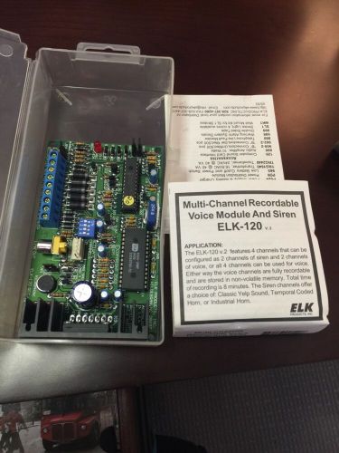 Brand New Elk Products 82-2150 Recordable Voice Module And Siren