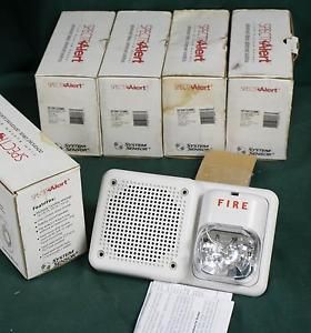 One spectralert system sensor sp2w1224mc fire alarm / strobe ! 5 available g974 for sale