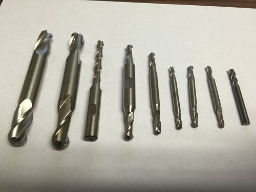 LOT OF 9 BALLED END MILLS