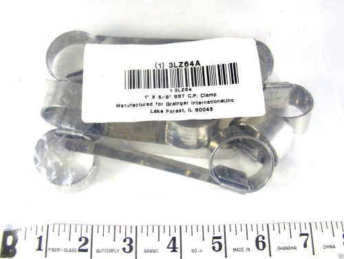 1&#034;  x 5/8  band hose clamps stainless steel    8 pcs  usa ((  loca46)) for sale