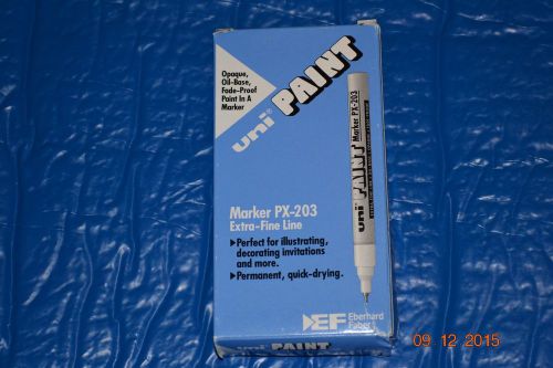 UNI-PAINT MARKERS PX-203  ONE BOX OF 12 GOLD EXTRA FINE LINE