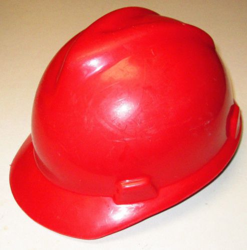 Vintage Red Hard Hat Helmet