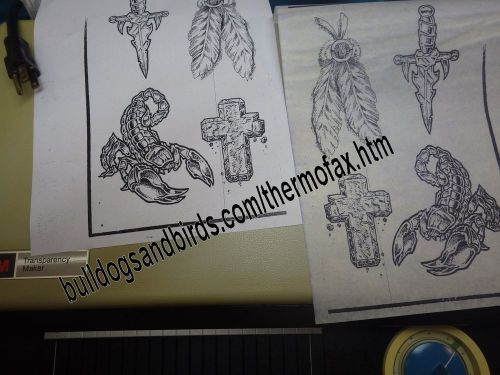 Thermofax machine 3m transparency maker 45fga tattoos equipment flash stencils ! for sale