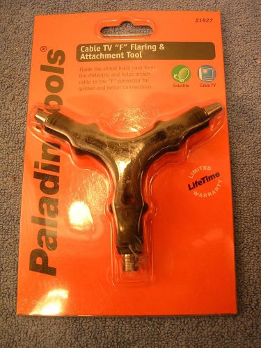 PALADIN TOOLS CABLE TV JR59 &amp; RG6 FLARING &amp; ATTACHMENT TOOL # 1927  **NEW**