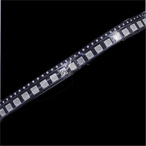 100 pcs new plcc-6 5050 3-chips power smd surface mount blue led #4688141