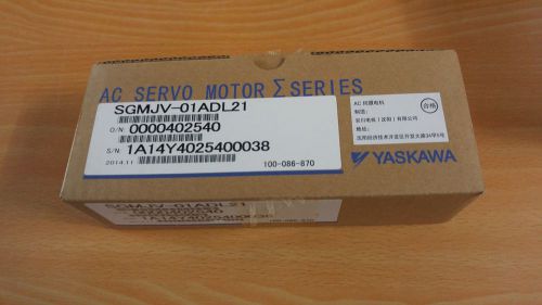 NEW Yaskawa AC Servo Motor SGMJV-01ADL21 W100
