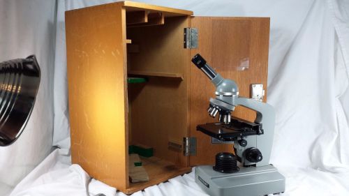 Vintage Bristoline Bristolcope Microscope  # 812341 With Original Case WOW!! OiL