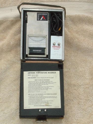 Vintage Amprobe Model LT-8100 Temperature Chart Recorder With Probe