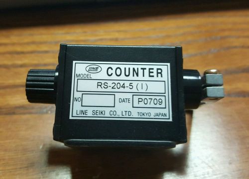 New Line Seiki Ratchet Counter RS-204-5(I) 5Digits FREE SHIP NIB (B62)