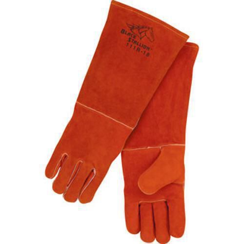 Revco Black Stallion 111R-18 18&#034; Orange Split Cowhide Welding Gloves, Large