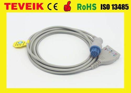 Datex LL type 3/5 leads ECG trunk cable ,round 10pin