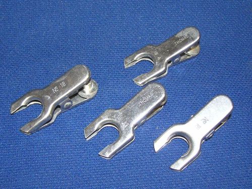 #18 Ball &amp; Socket Pinch Clamp with Screwlock, Stainless Steel, Lot of 4 Clamps