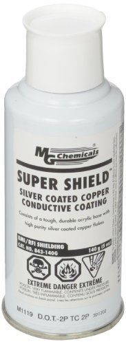 Mg chemicals 843-340g super shield silver coated copper conductive coating  5-ou for sale