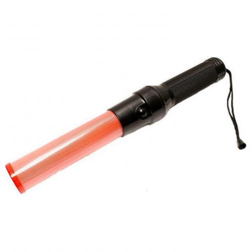 Fashionable red traffic control road safety police led light magnet wand baton for sale