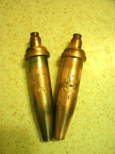 Oxweld Torch tips 1502 no 4 &amp; no 6