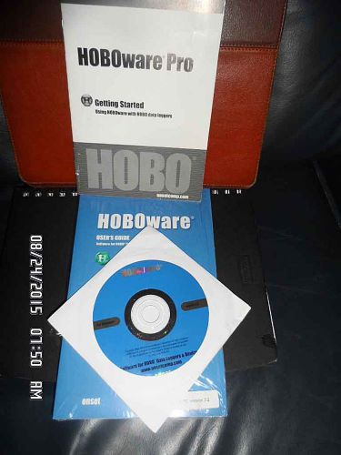 HOBO Pro Ware Data Logger Software CD, Booklet and covers