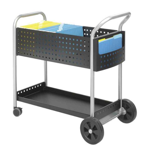 32 in. Scoot Mail Cart in Black Finish [ID 37026]
