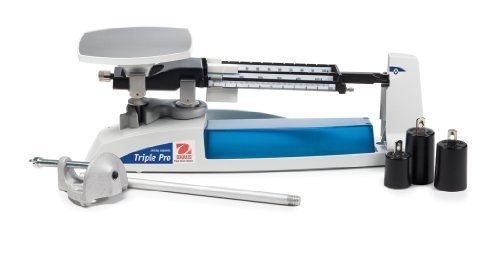 Ohaus triple beam mechanical balance, with tare, 610g capacity, 0.1g readability for sale