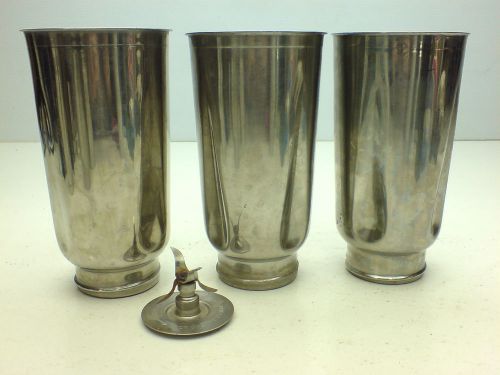 3 x Hamilton Beach Commercial Bar Blender Stainless Steel Replacement Jar Cup