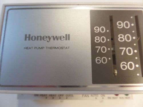 Honeywell t841a1738 heat pump thermostat, 2 stage heat, 1 stage cool for sale