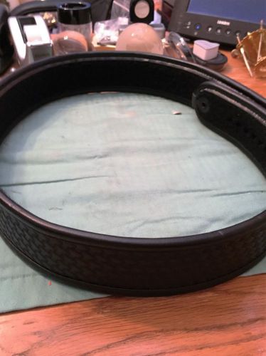 Black Basket Weave Police Belt size 32
