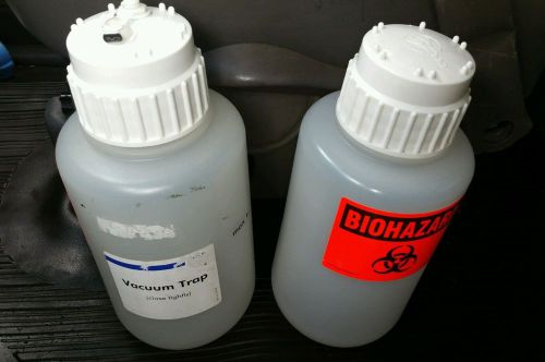 SET of 2 NALGENE-1 GALLON ROUND -1 DISCONNECT &amp; VENT