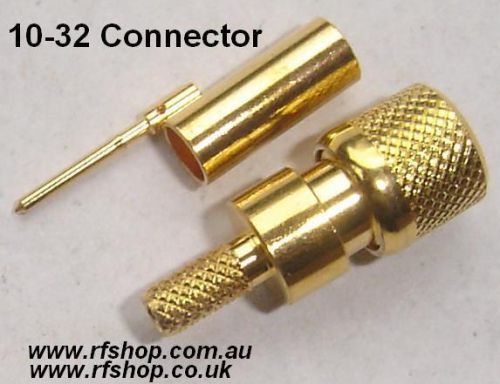 Microdot compatible connectors,male, 10-32, fits rg316, rg174,rg188 for sale