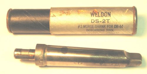 DS-2T WELDON Deburring Tool Arbor Shank driver Tool for DB-64 Deburr Cutter MT2