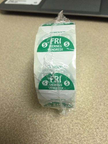 Green Friday Day Dot Stickers Restaurant Food Service Label