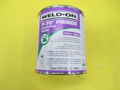 Weld-on 10225 purple p-70 pvc/cpvc primer, low-voc, 1 pint can with applicator c for sale