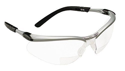 3m reader&#039;s safety glasses,+1.5 diopter, clear lens bifocal lens, 10 pack for sale
