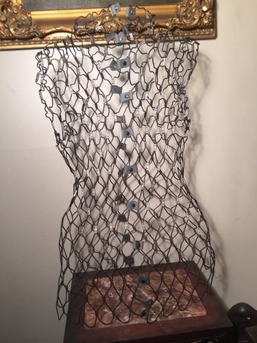 Vintage Mesh Wire Dress Form Torso Adjustable Mannequin