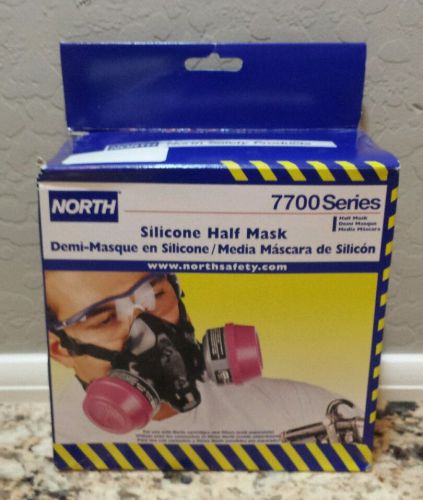 North 770030l respirator 7700 series silicone half mask large new open box! for sale