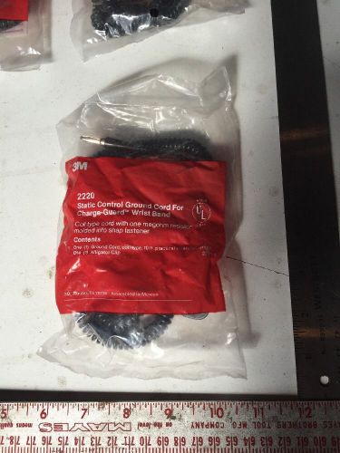 3M 2220 Static Control Ground Cord For Charge-Guard Wrist Strap NIB