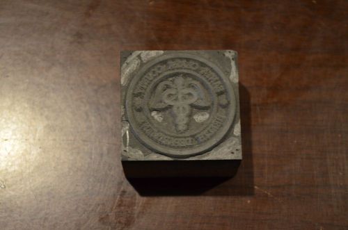 Vintage Letterpress Santa Clara Health Department Wood Cut Printing Block
