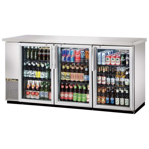 Back bar cooler three-section true refrigeration tbb-24-72g-s-ld (each) for sale