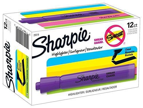 Sharpie 25019 accent tank-style highlighter, fluorescent lavender, 12-pack for sale