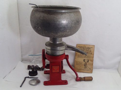 Antique Cream Separator Red Economy Chief Jr Sears Roebuck Co.1900-1940 Working