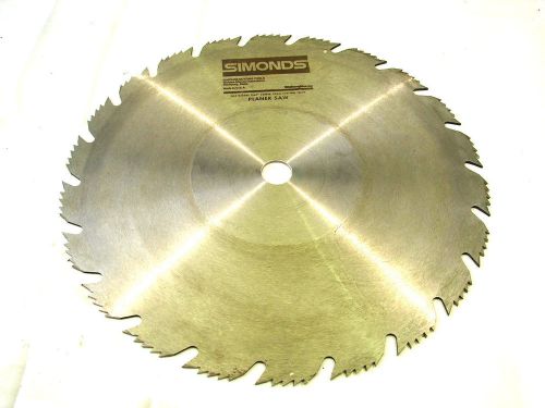 SIMONDS 16&#034; PLANER WOODCUTTING RED CENTER 1&#034; ARBOR CIRCULAR SAW BLADE**NIB*