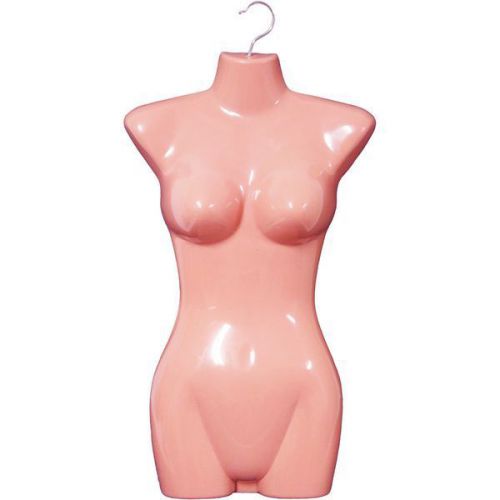 MN-011 3 PCS FLESHTONE PINK Female Hanging Torso Form Mannequin With Metal Hook