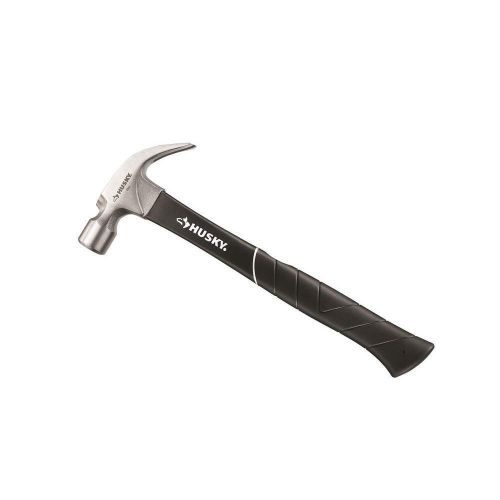 Husky 16 oz. Fiberglass Claw Hammer Magnetic Starter 16-Denier Double Head Nail