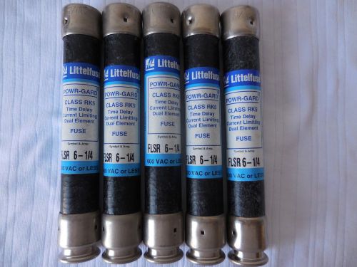 A lot of 8 littlefuse p/n # flsr-6 1/4 class rk5 time delay current limit fuse. for sale
