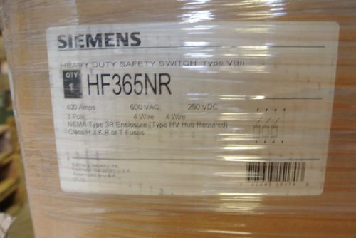 Siemens 400 Amp 600 Volt Safety Disconnect Switch Cat: HF365NR