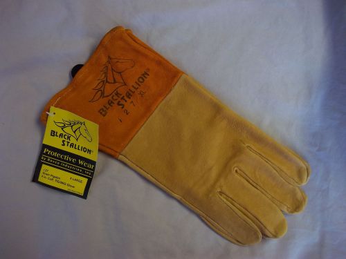 BLACK STALLION by REVCO IND. #i27 Welding Gloves Size XL 4&#034;cuff Lot of 2