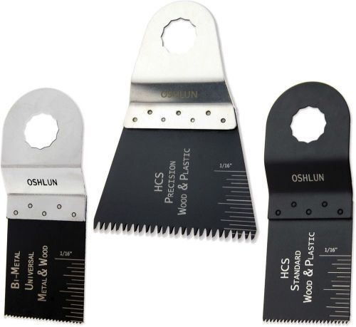 Oshlun MMR-9903 Oscillating Tool Blade Combo for Rockwell SoniCrafter 3-Pack