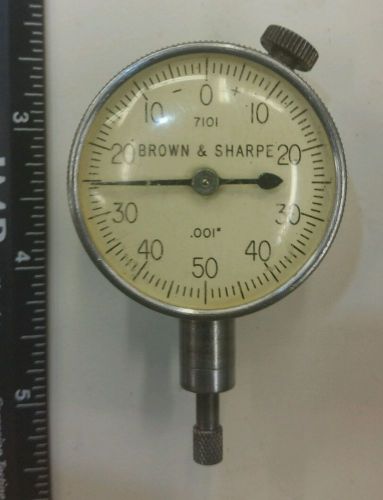 Brown &amp; Sharpe Dial Indicator, Model 7101, 0.001 inch accuracy, 2 inch diameter.