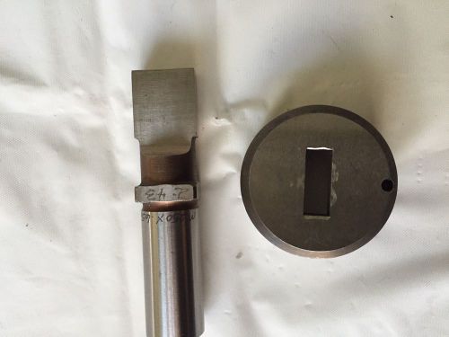 Turret Tooling Punch and die .250 x .656 Rectangular Punch and Die