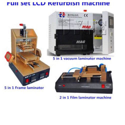 5in1 LCD auto Separator Machine + OCA Laminating Machine+5in1 Laminator machine