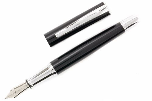 Monteverde impressa fountain pen with fine nib black/chrome for sale