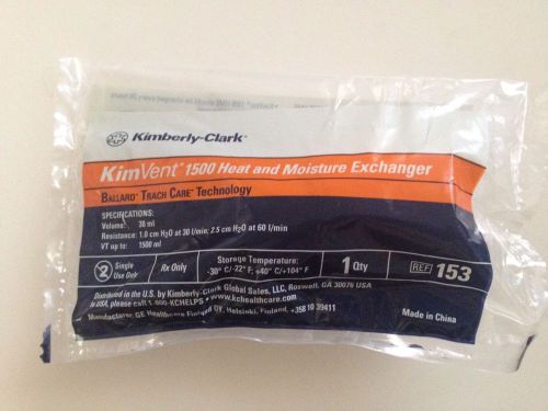 KIMBERLY CLARK KIMVENT 1500 Heat And Moisture Exchanger Ref 153 Lot of 3